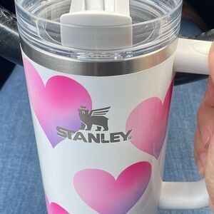 Stanley Valentine Pink Heart Design Tumbler